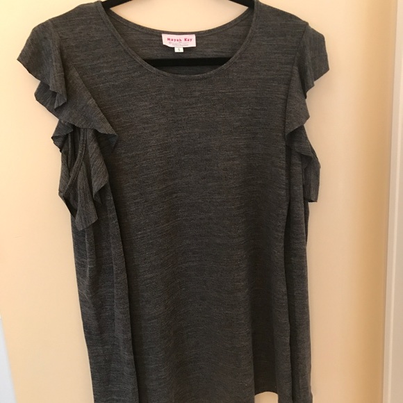 Mayah Kay Ruffle Cutout Long Sleeve - Picture 2 of 4